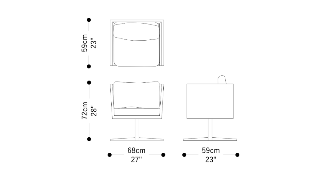 Imagen de las dimensiones principales del producto